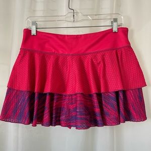 Solfire Tennis or Golf Skirt Size Medium Fuschia and Purple